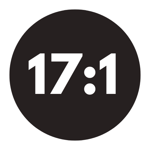 17:1 ratio